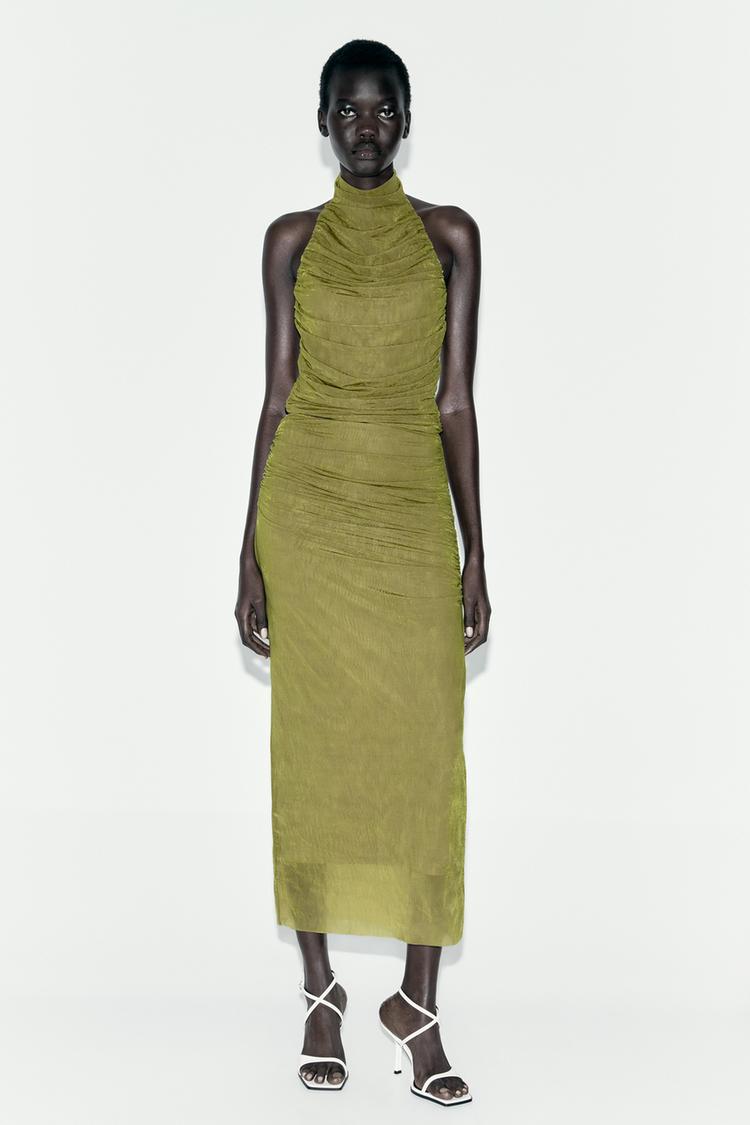 RUCHED ORGANZA TOP
