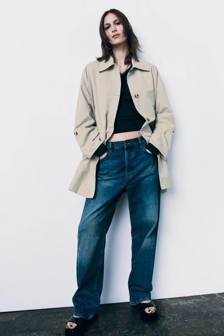 OVERSIZE TRENCH COAT WITH POCKETS