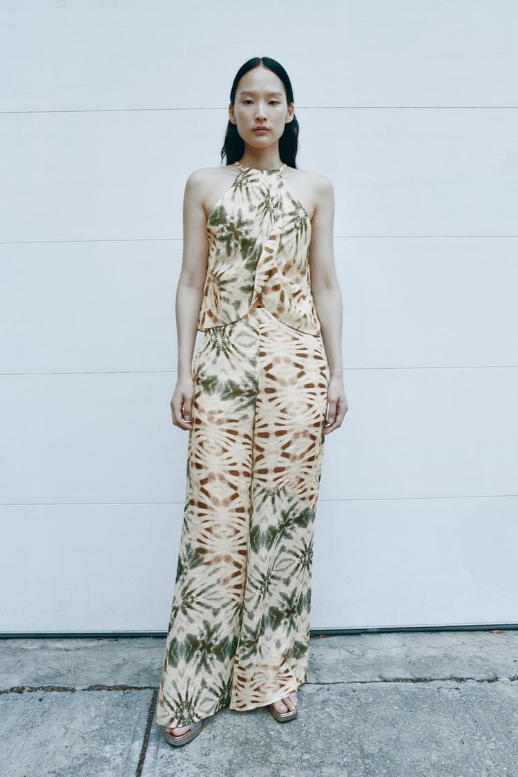 PRINTED RAMIE TOP