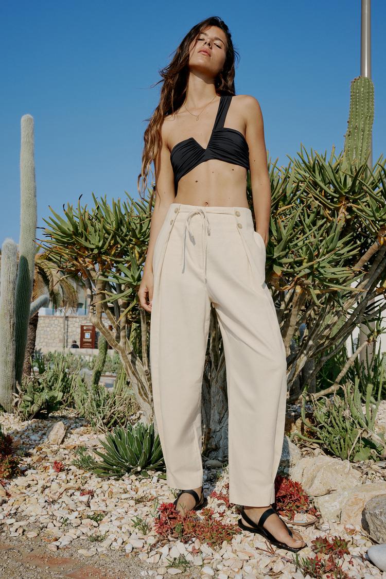 CARROT FIT TROUSERS WITH DRAWSTRING