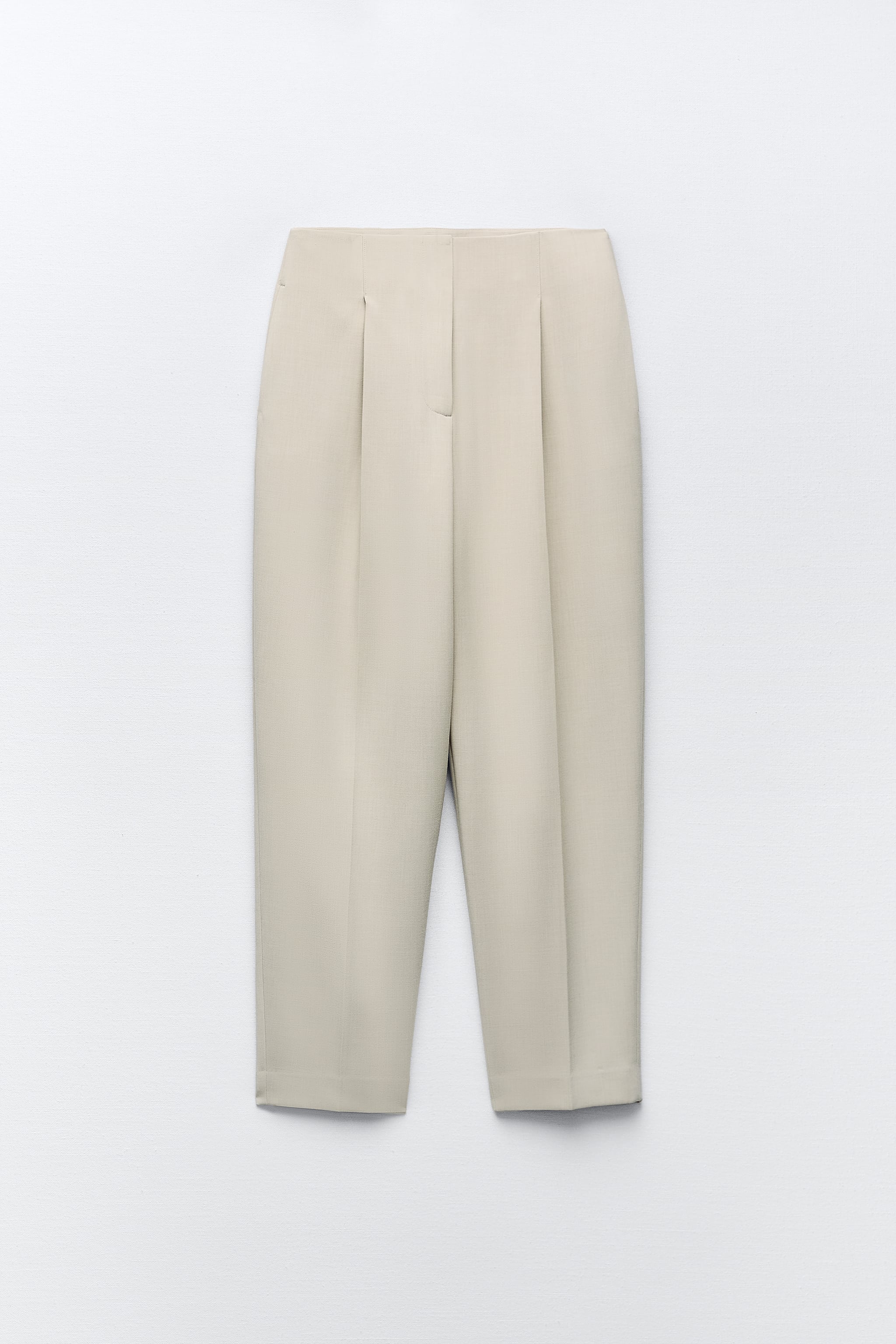Zara HIGH-WAISTED TAPERED FIT PANTS WITH DARTS | Mall of America®