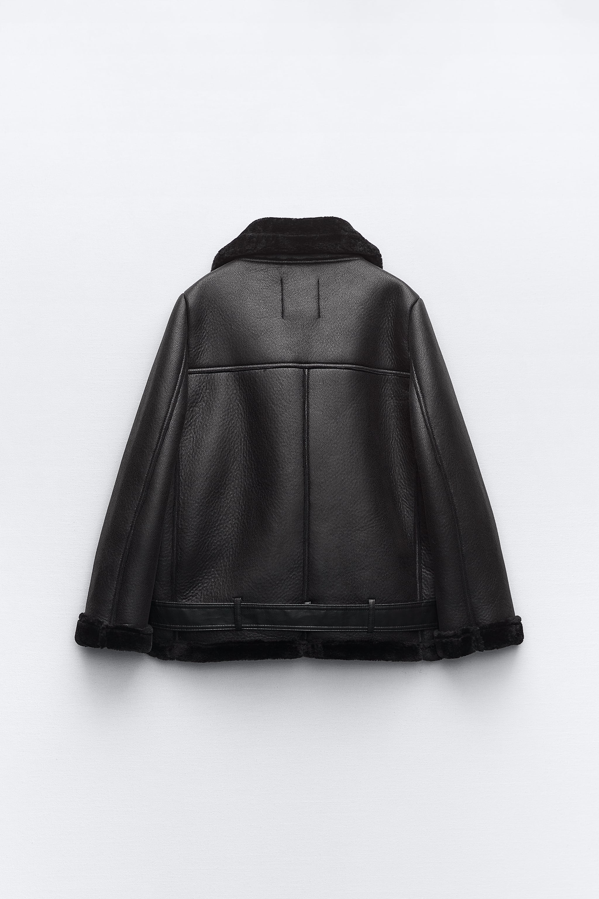 ZW COLLECTION DOUBLE-FACED BIKER JACKET