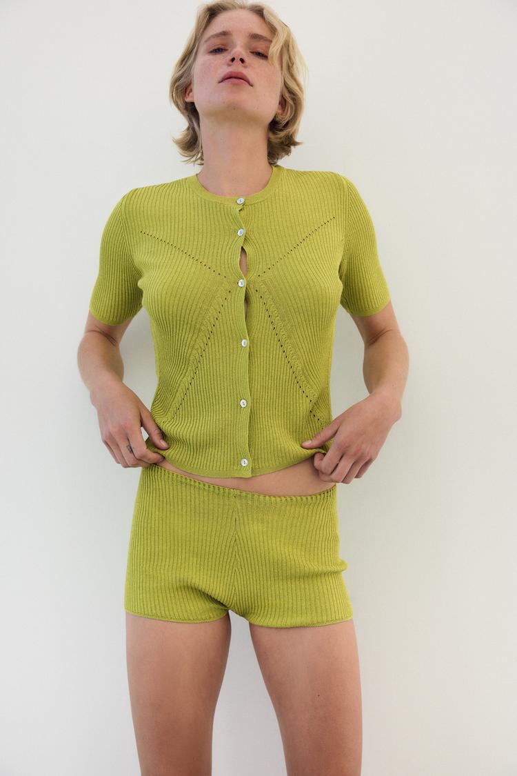 SHIMMER KNIT CARDIGAN