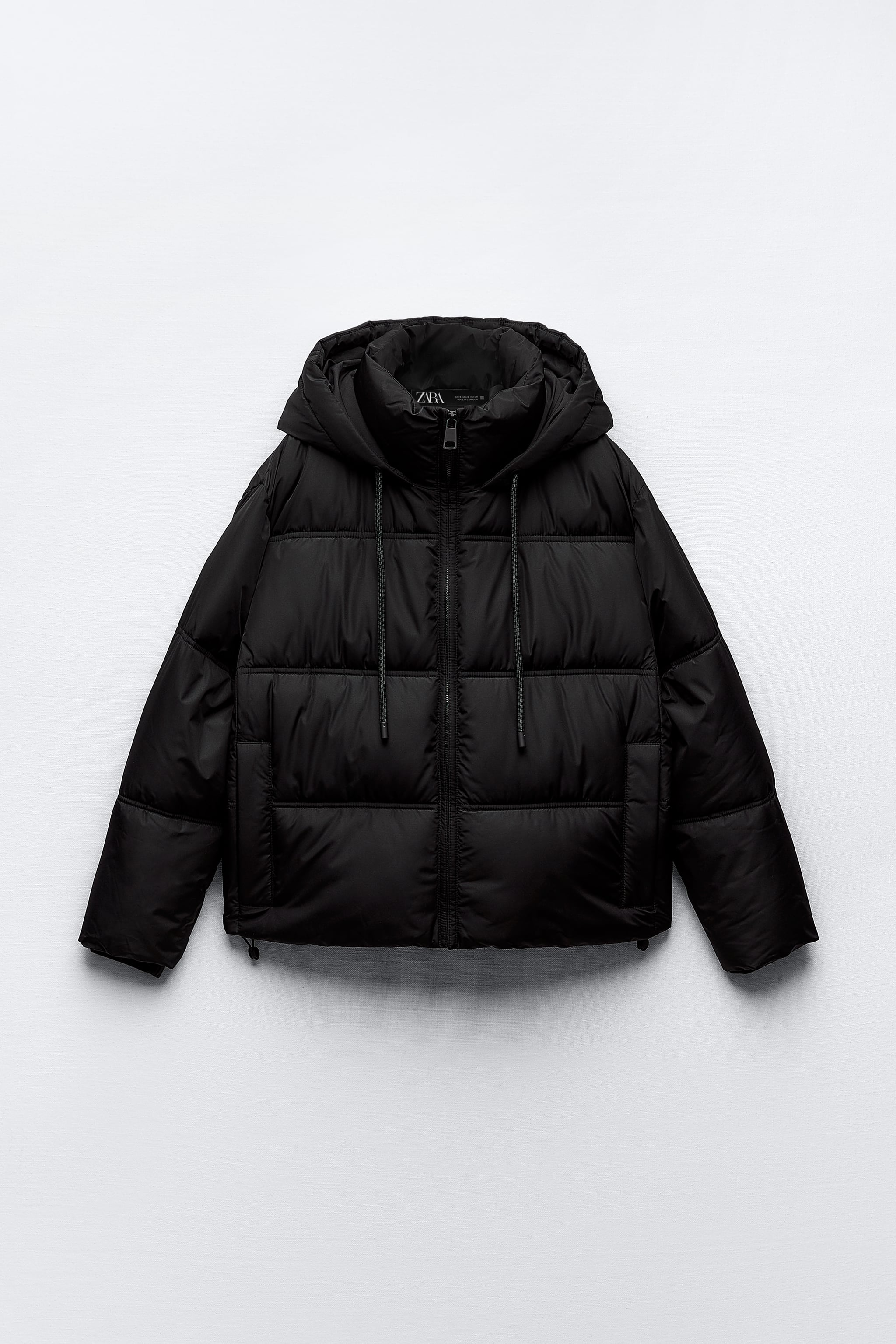 WATER AND WIND PROTECTION QUILTED CROPPED ANORAK
