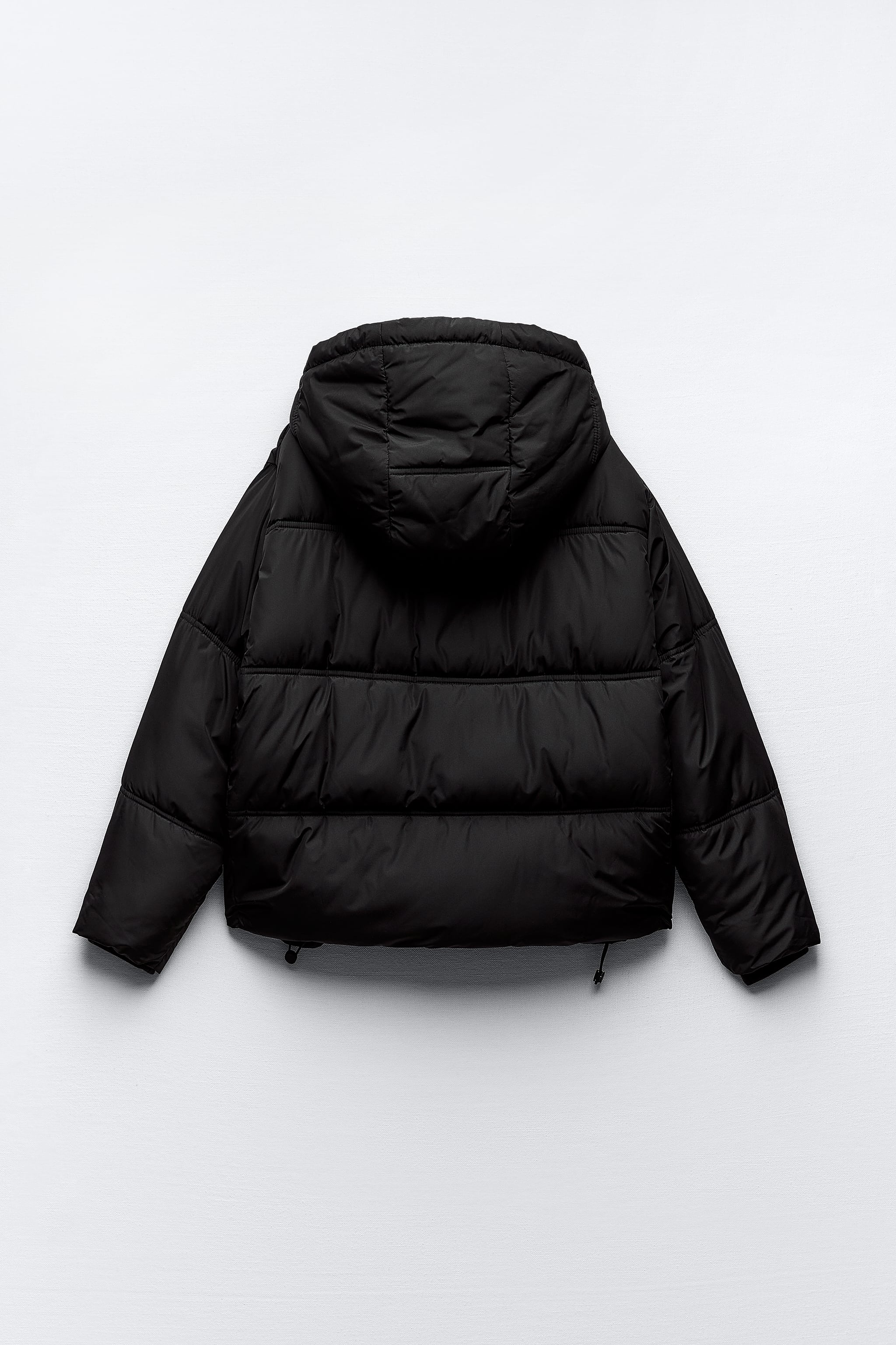 WATER AND WIND PROTECTION QUILTED CROPPED ANORAK