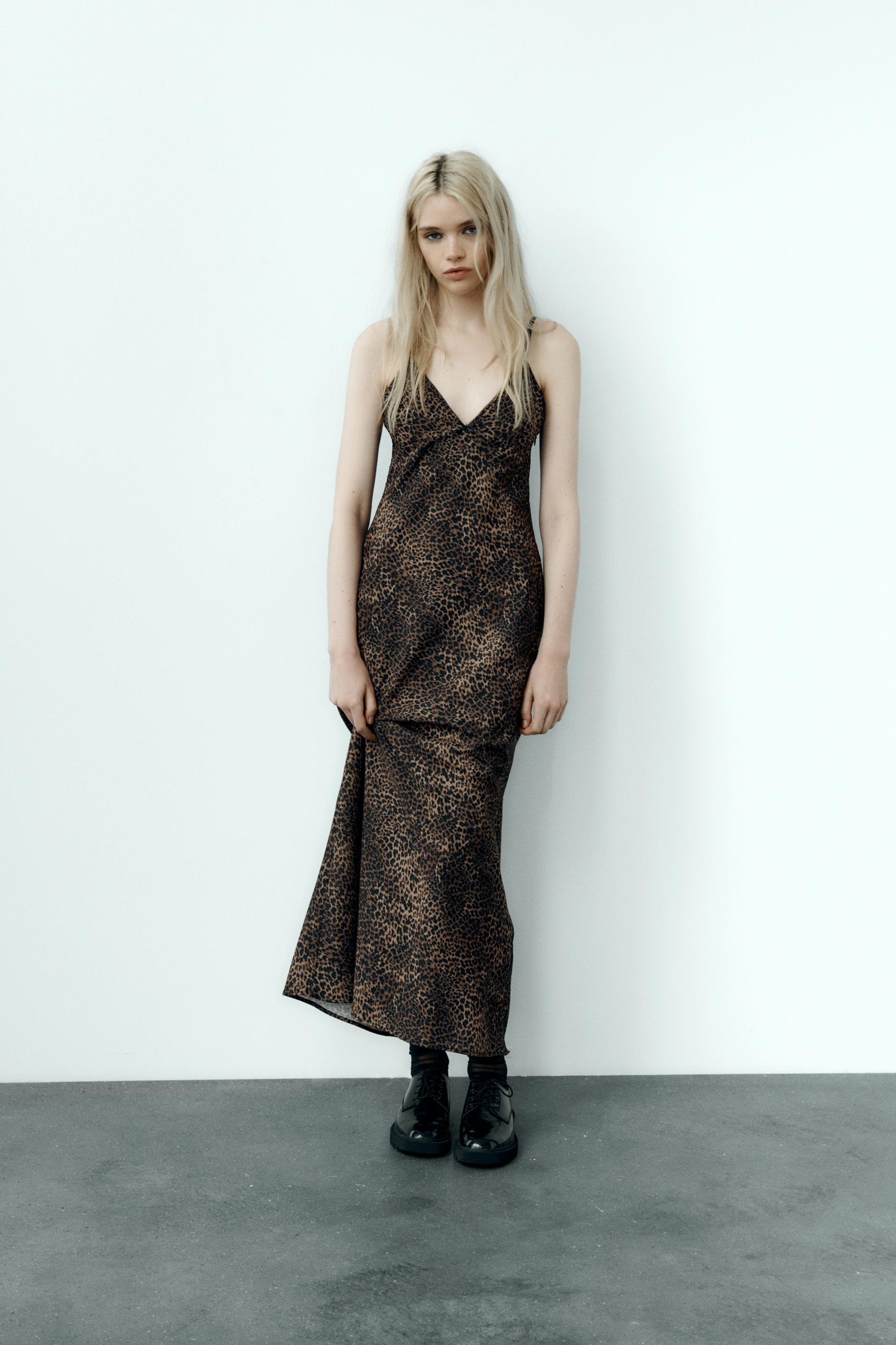 Plain Evacuation thief leopard print slip dress zara bandage Overcoat