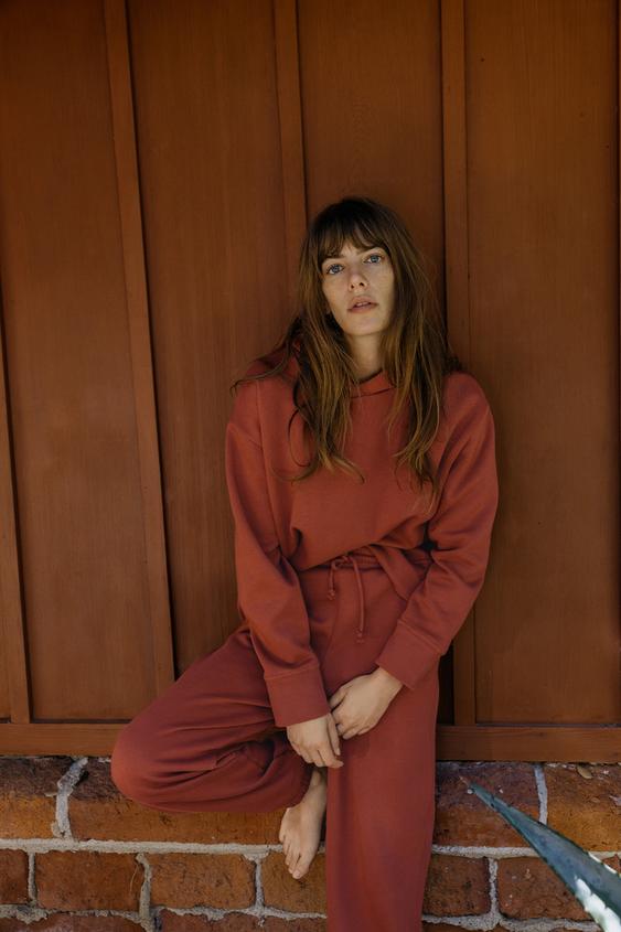 HOODIE SWEATSHIRT Brick ZARA Canada