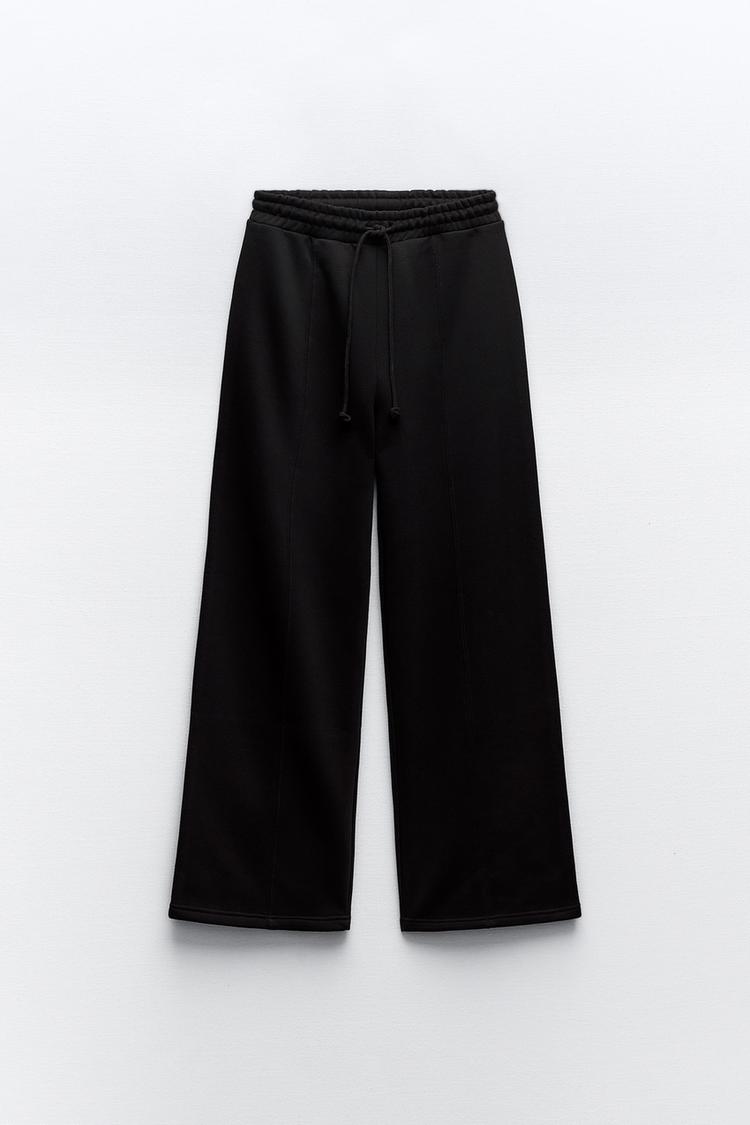 WIDE LEG PLUSH PANTS