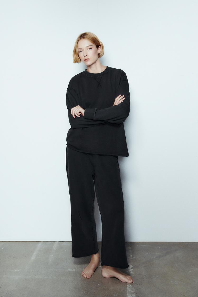 PLUSH WASHED EFFECT PANTS - Zara product image
