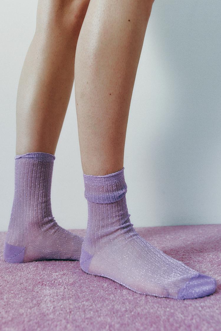 METALLIC THREAD SOCKS