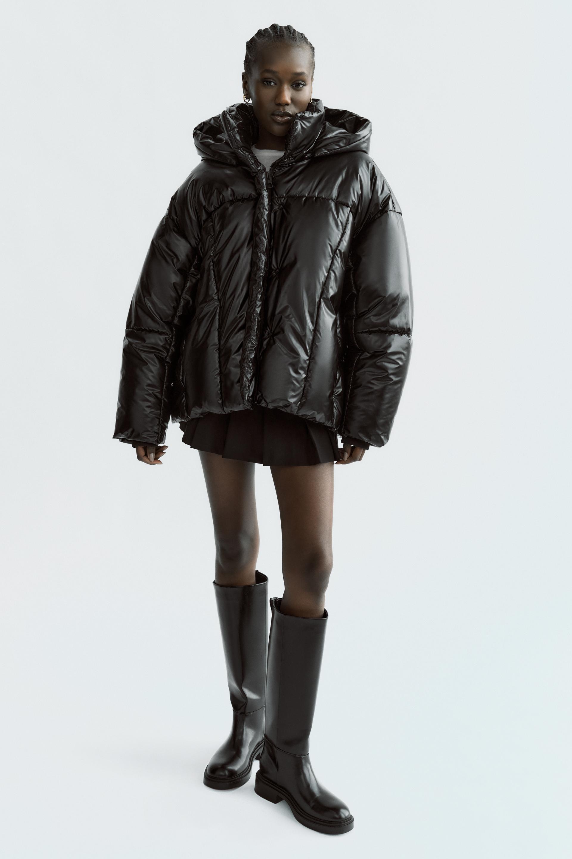 WATERREPELLENT PUFFER ANORAK Black ZARA Australia