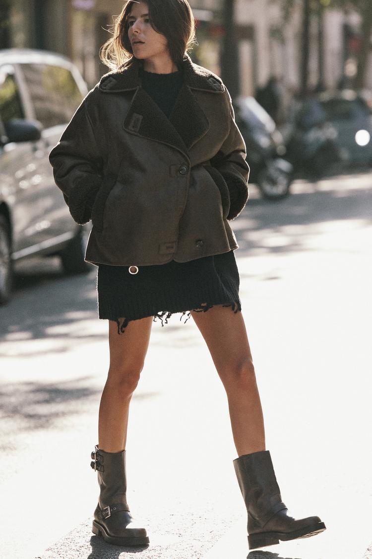 RELAXED DOUBLE FACED JACKET ZW COLLECTION