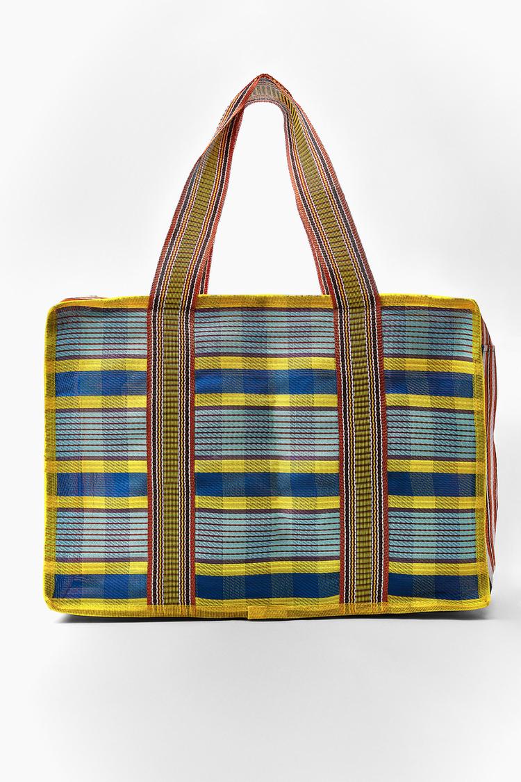 STRIPED MAXI BAG