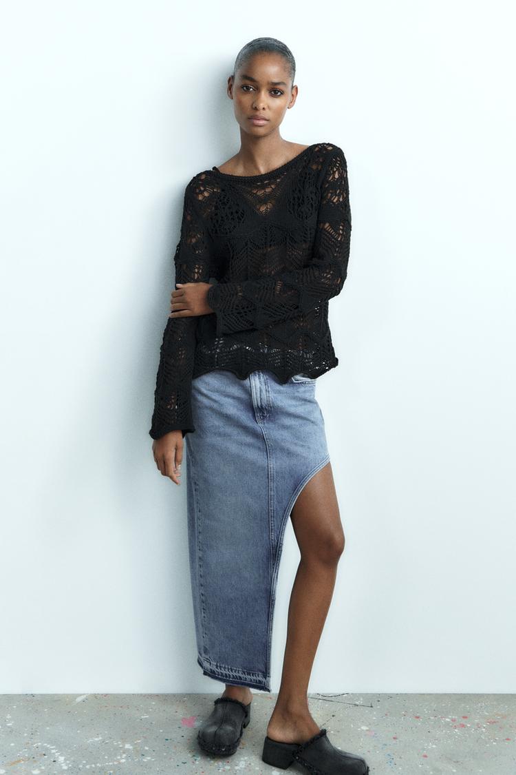 OPEN-KNIT SWEATER