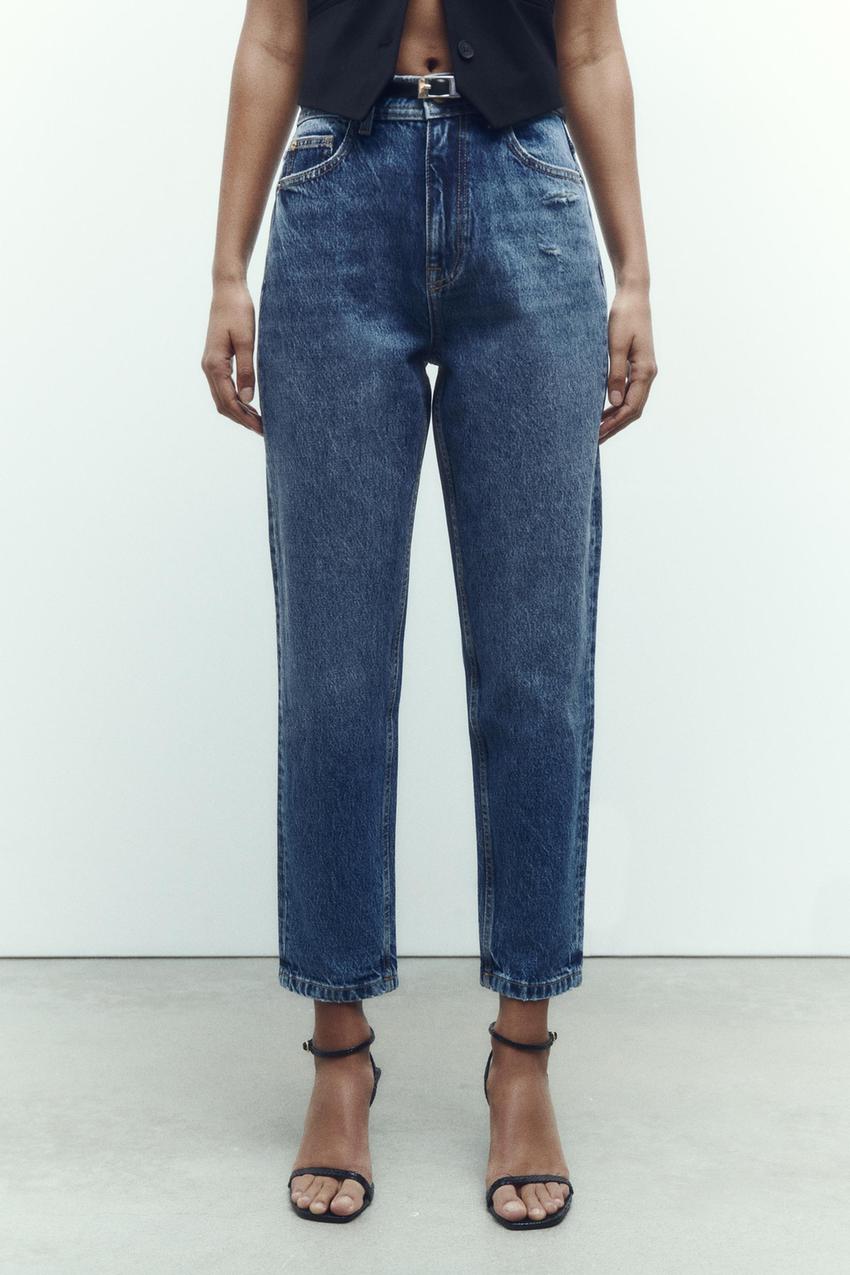 Zara Jeans Rib The Zara Jeans _ Jeans Zara Gris – IDSQ