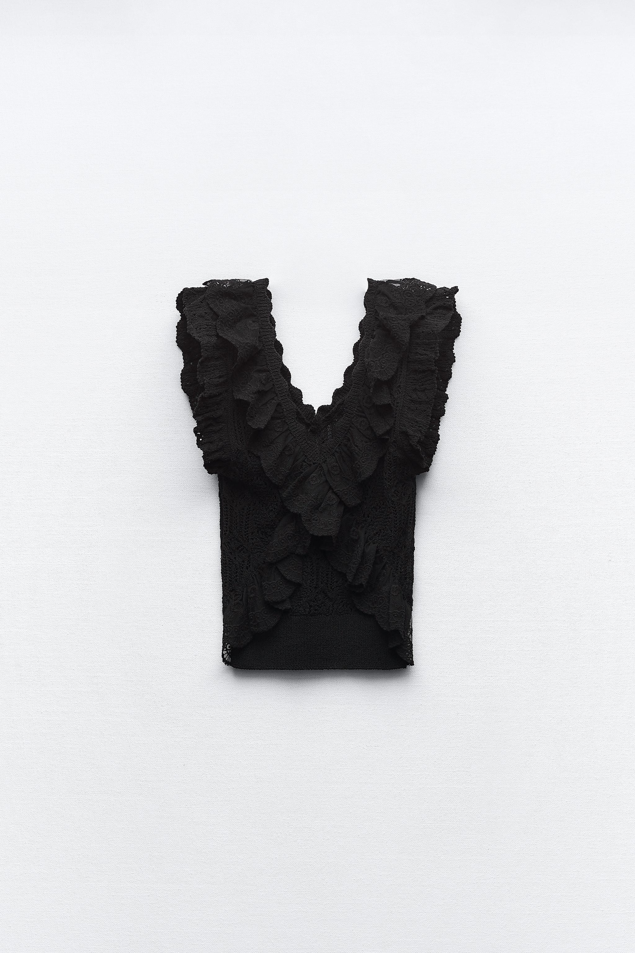Zara RUFFLED KNIT TOP Mall of America®