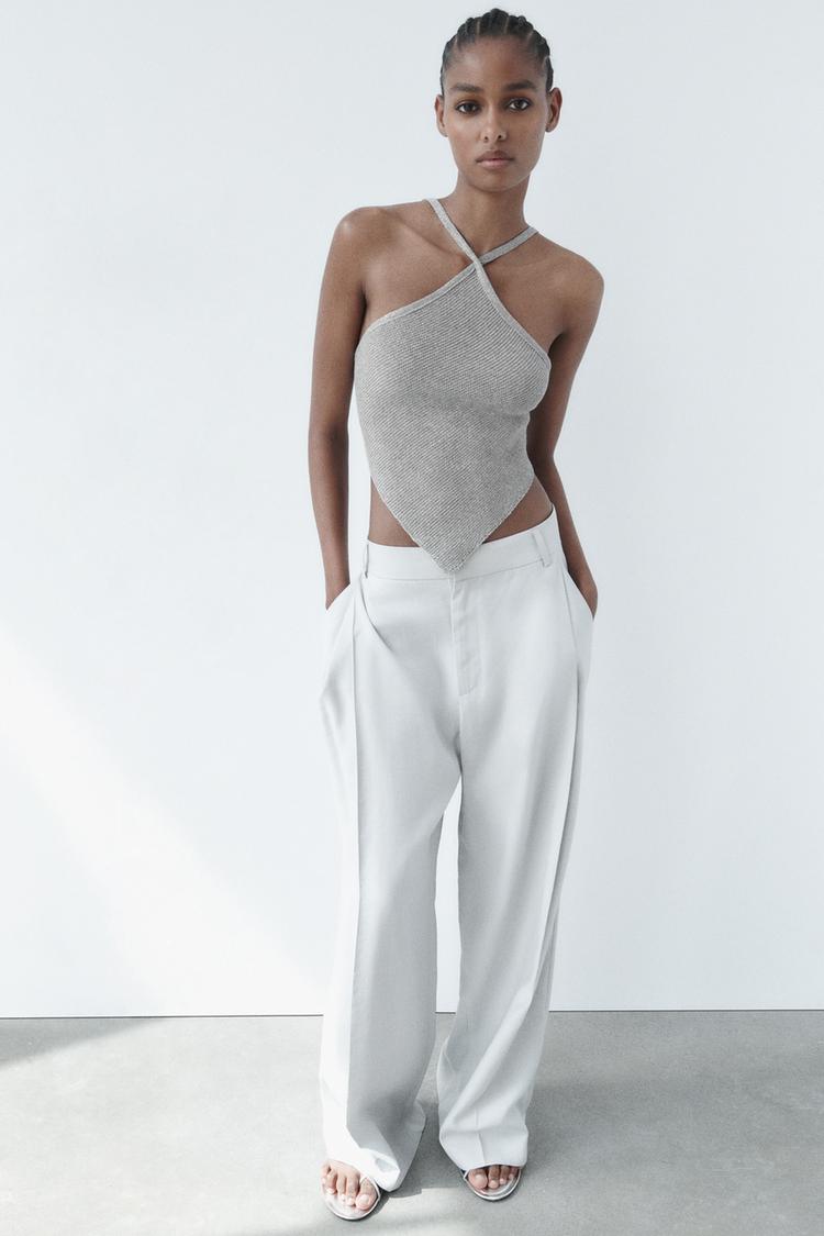 KNIT TOP WITH OPEN BACK