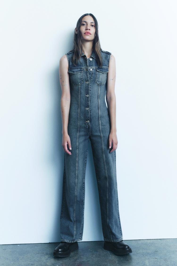 DENIM TRF JUMPSUIT