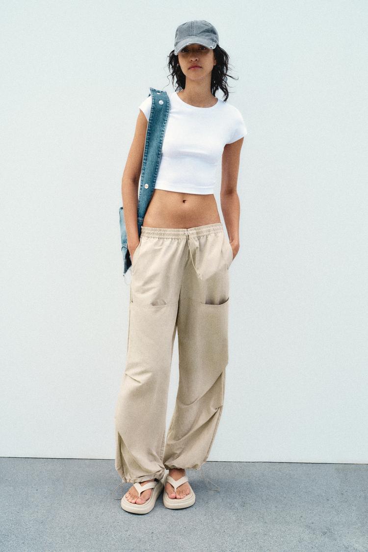 NYLON TROUSERS WITH POCKETS