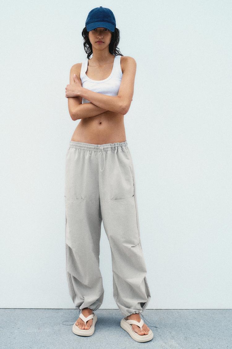 NYLON TROUSERS WITH POCKETS