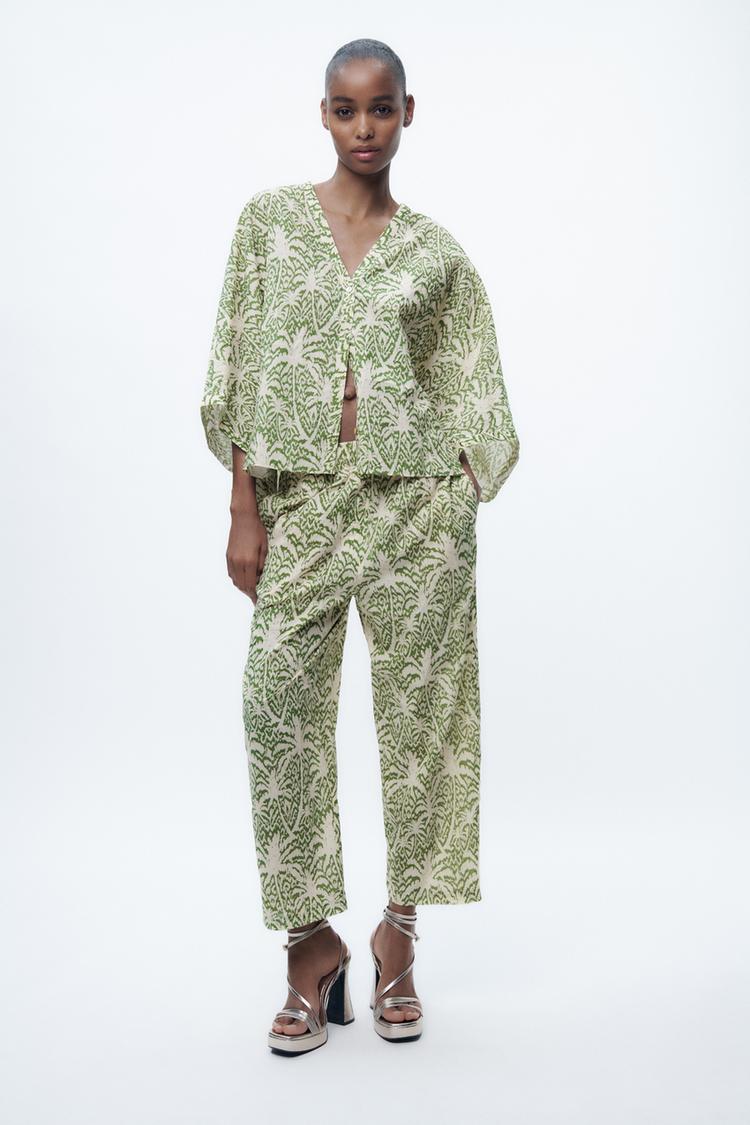 PRINTED COTTON BLOUSE