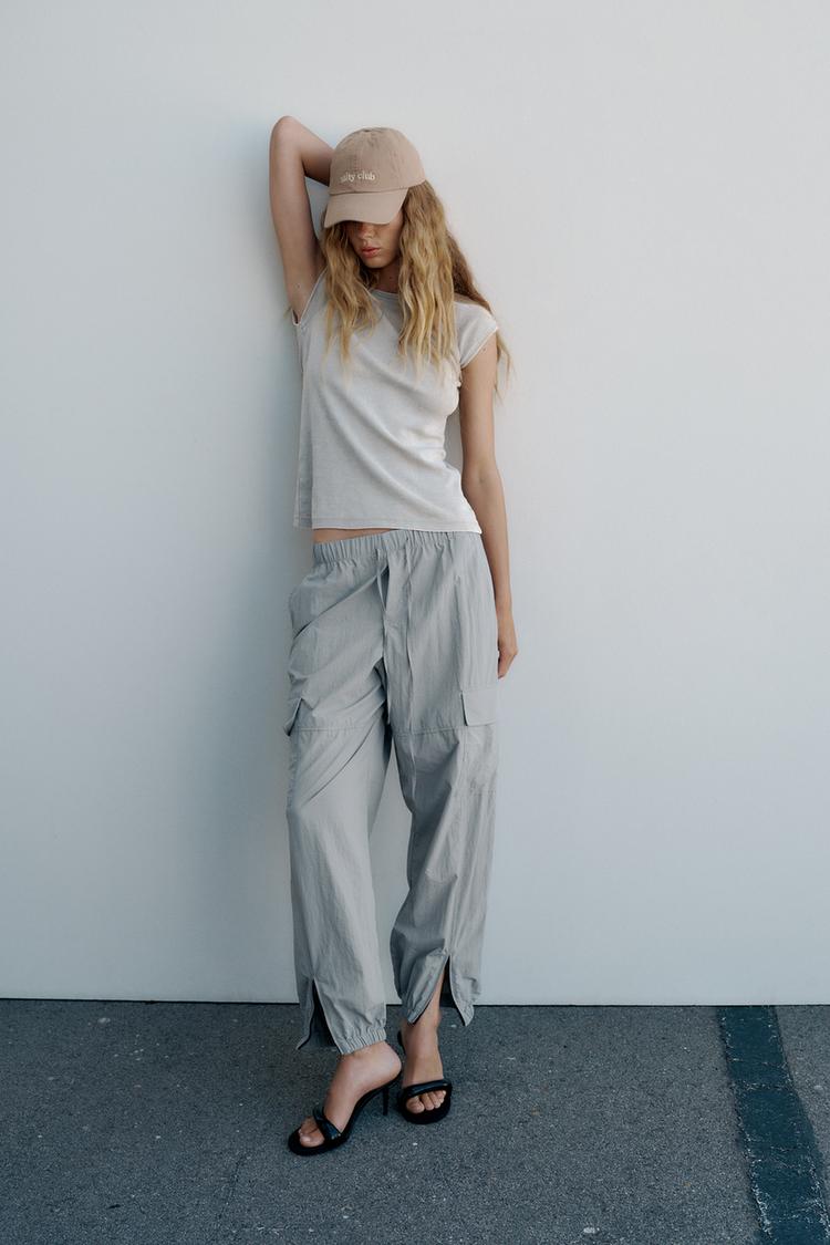 NYLON TROUSERS WITH ZIPS