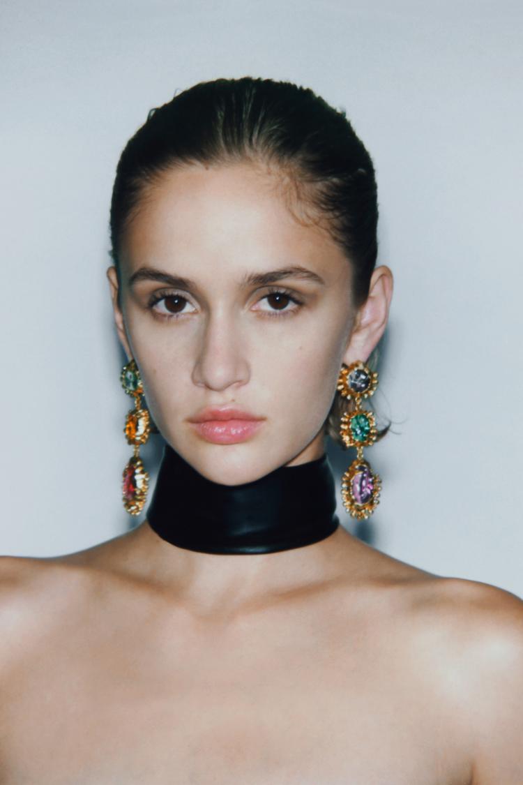 MULTICOLOURED RESIN EARRINGS