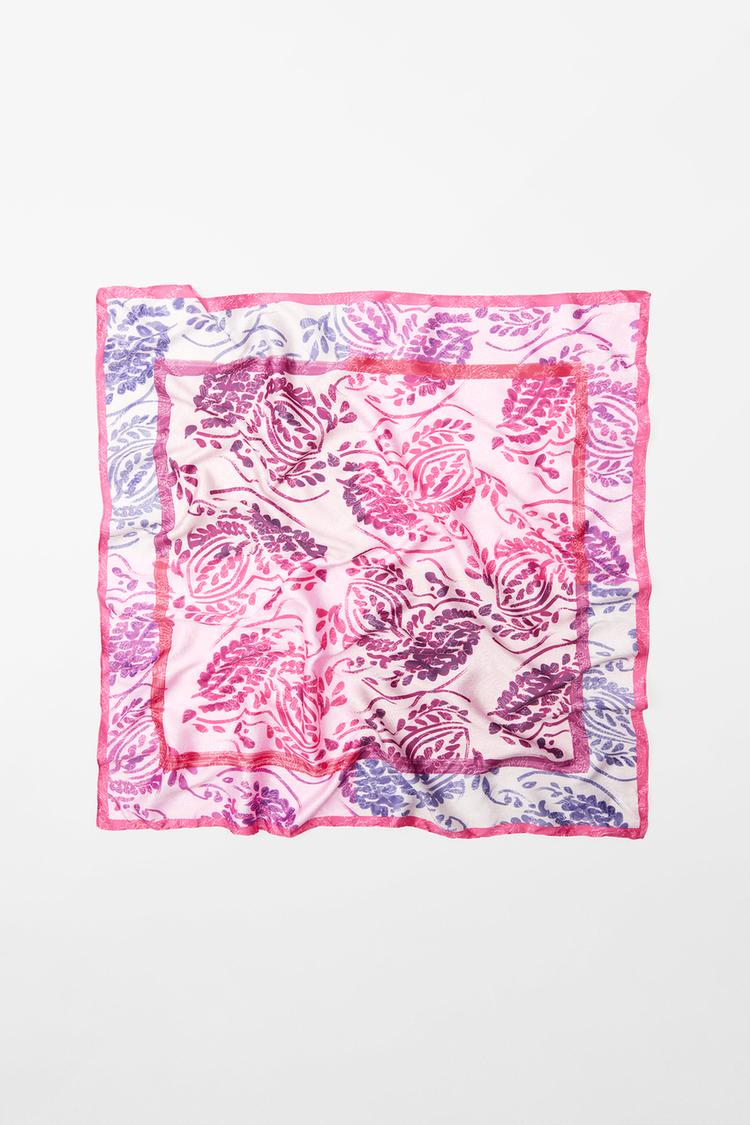 PRINTED SATIN SCARF