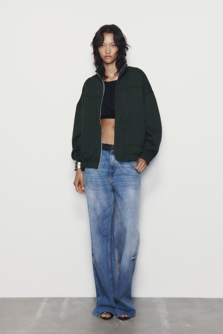 OVERSIZE QUILTED BOMBER JACKET