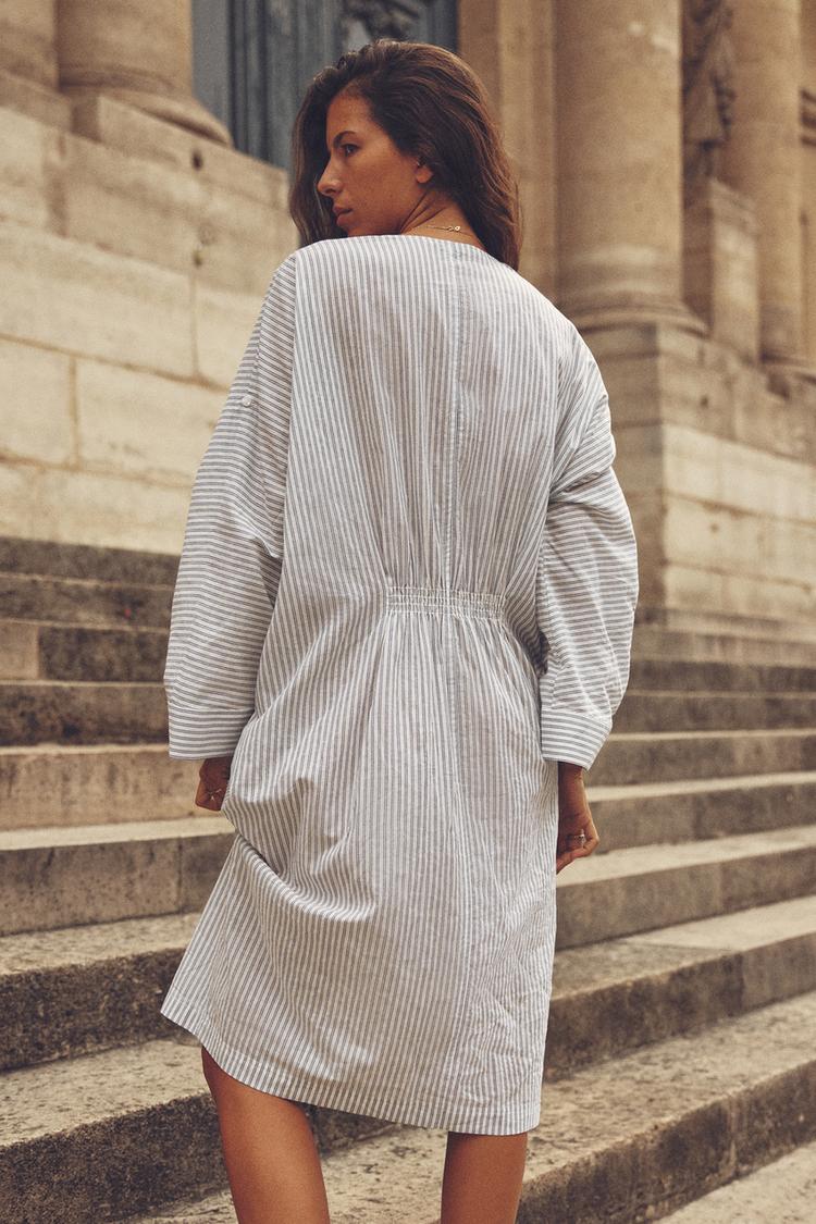 STRIPED MINI DRESS