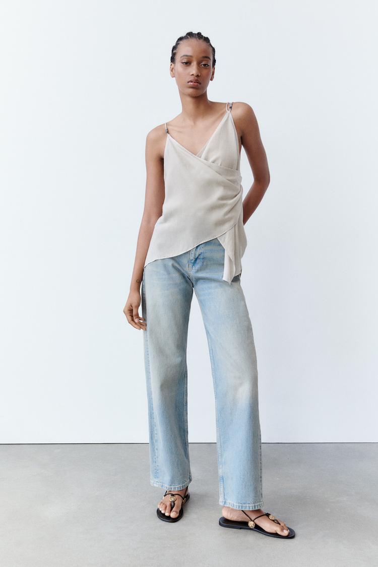 ASYMMETRIC TOP WITH BEADS
