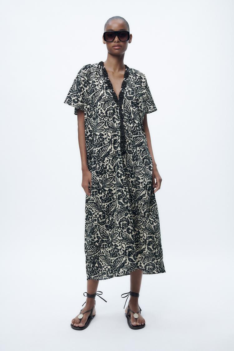 PRINTED TUNIC DRESS