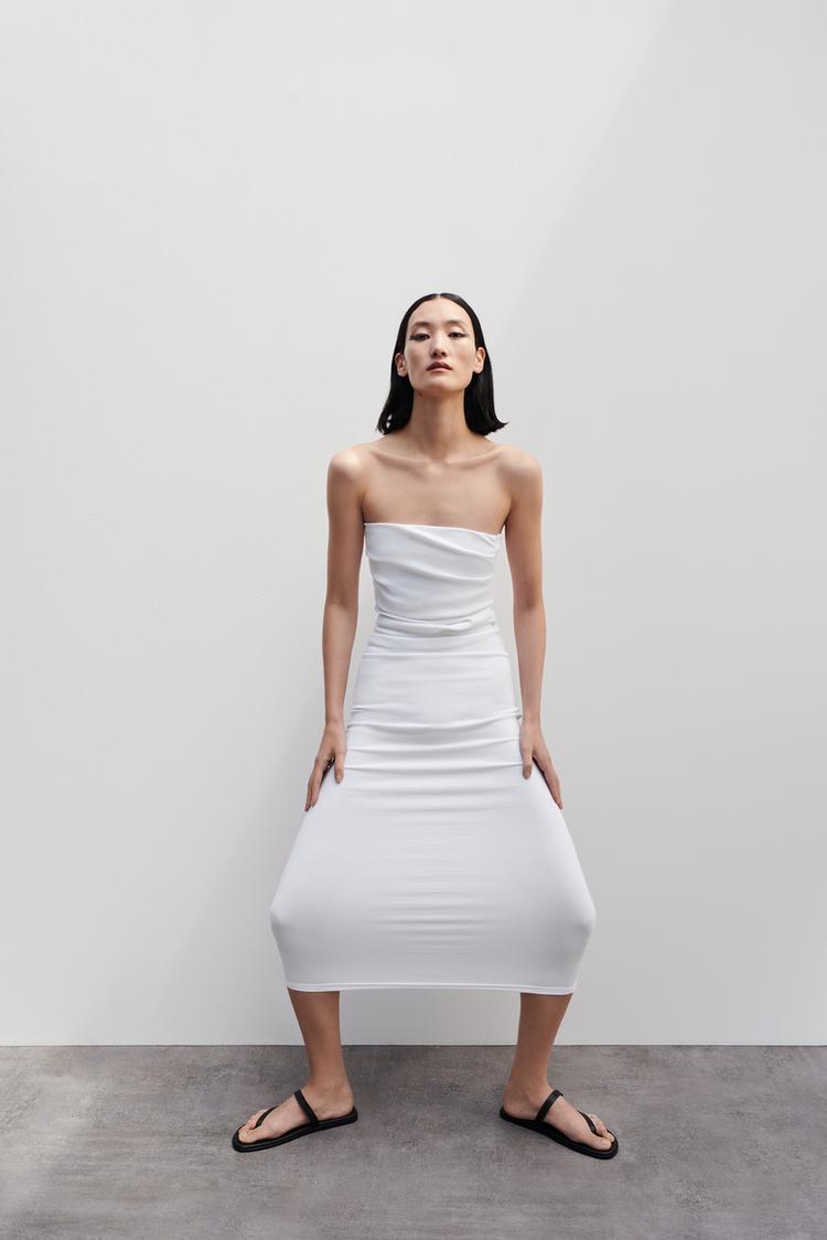 STRAPLESS DRESS