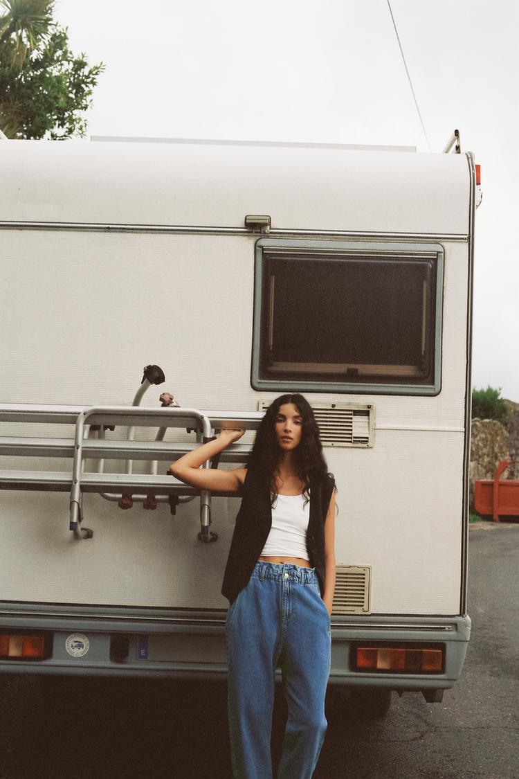 Z1975 HIGH-WAIST BAGGY PAPERBAG JEANS