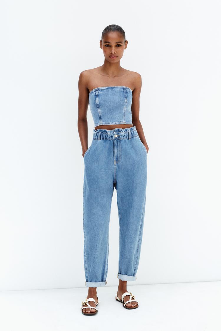 Z1975 HIGH-WAIST BAGGY PAPERBAG JEANS