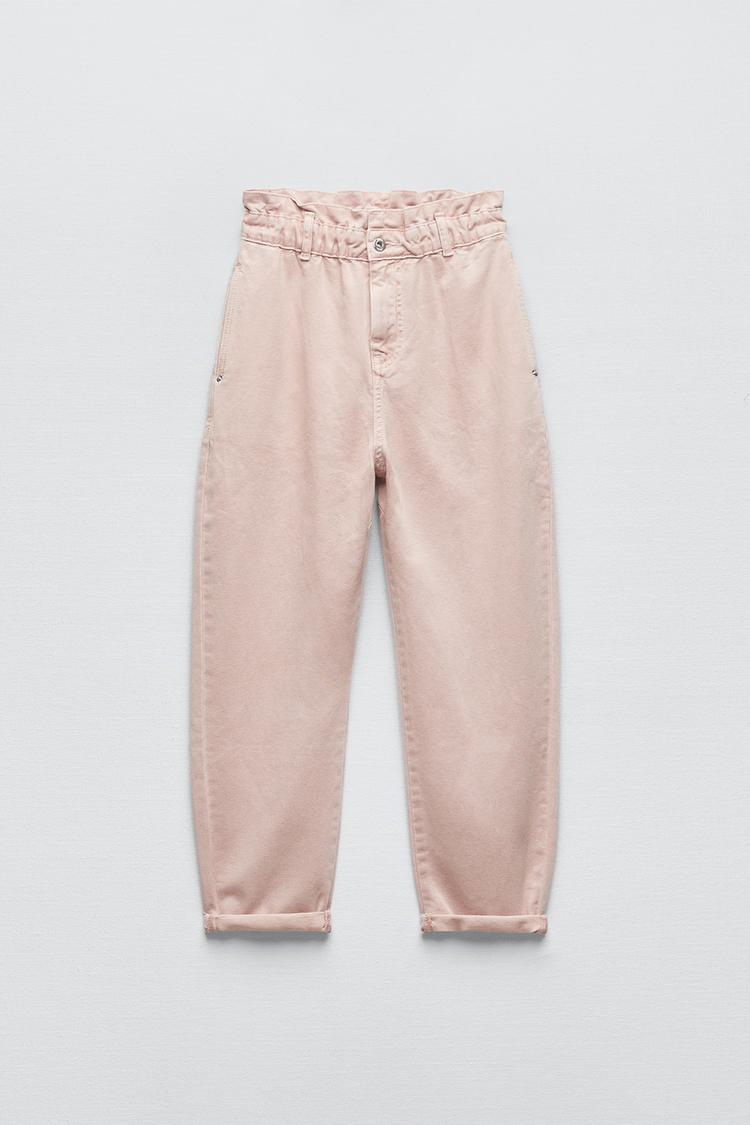 Zara HIGHWAISTED PAPERBAG BAGGY JEANS Z1975 05862165620