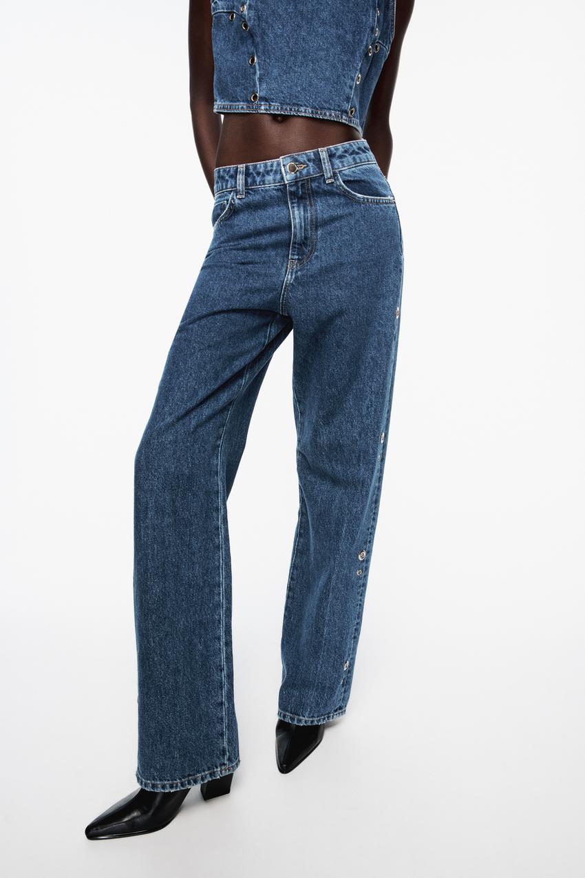Jeand Rind Z1975 HIGH RISE FULL LENGTH STRAIGHT CUT RING JEANS, 50% OFF