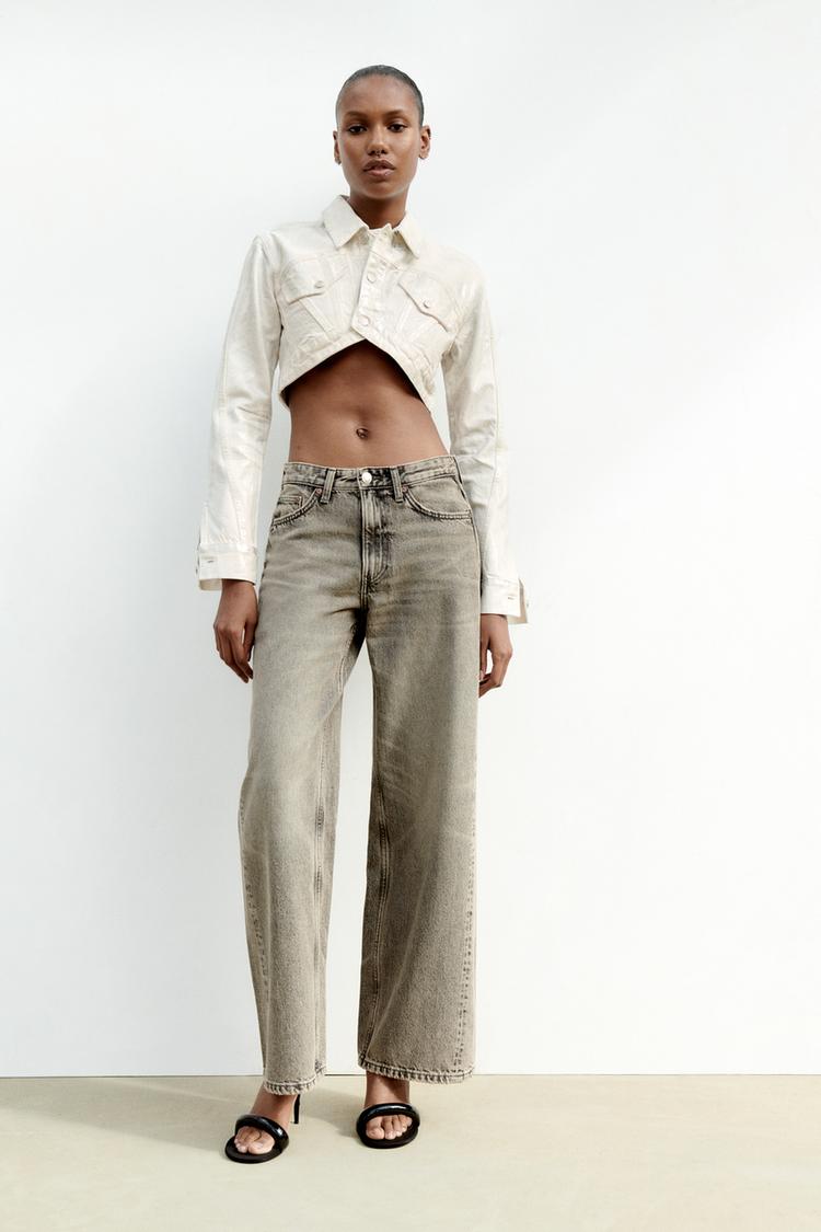 METALLIC CROPPED JACKET