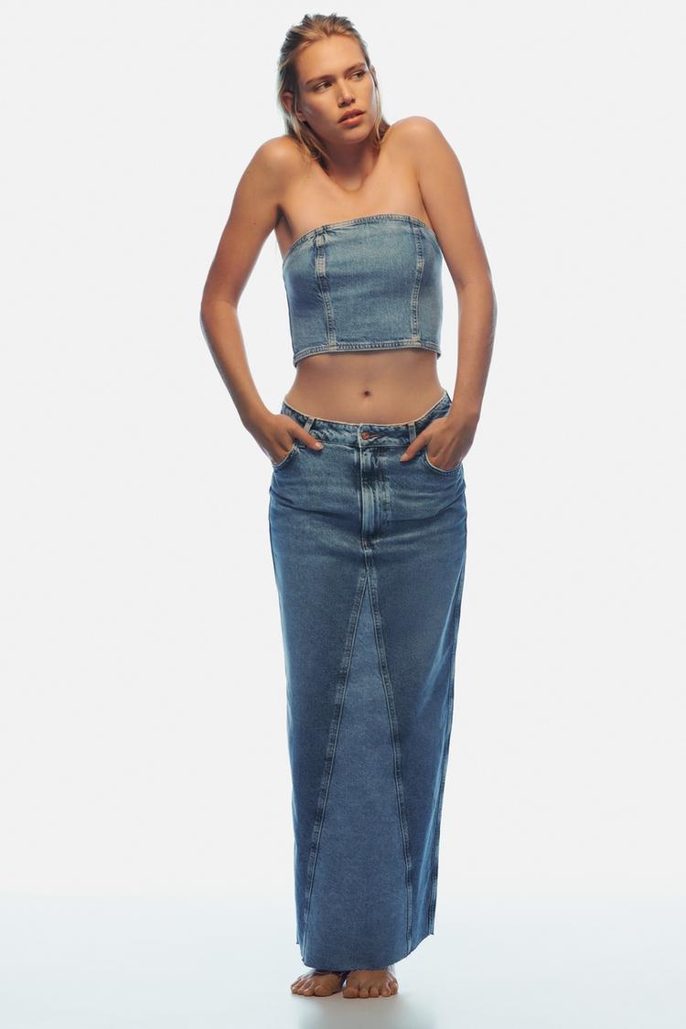 Z1975 CROPPED DENIM TOP