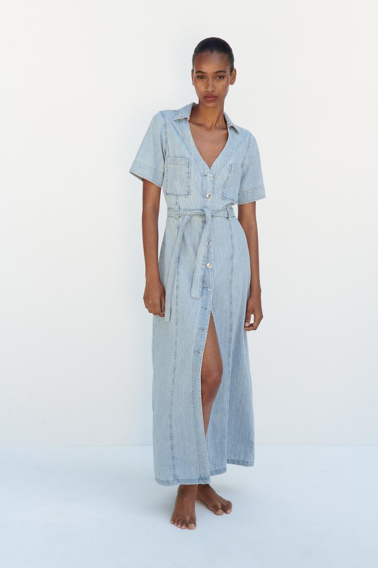 Z1975 MIDI DENIM SHIRT DRESS