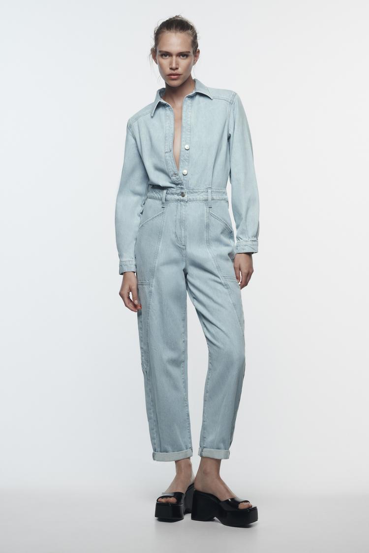 Z1975 STRAIGHT DENIM JUMPSUIT
