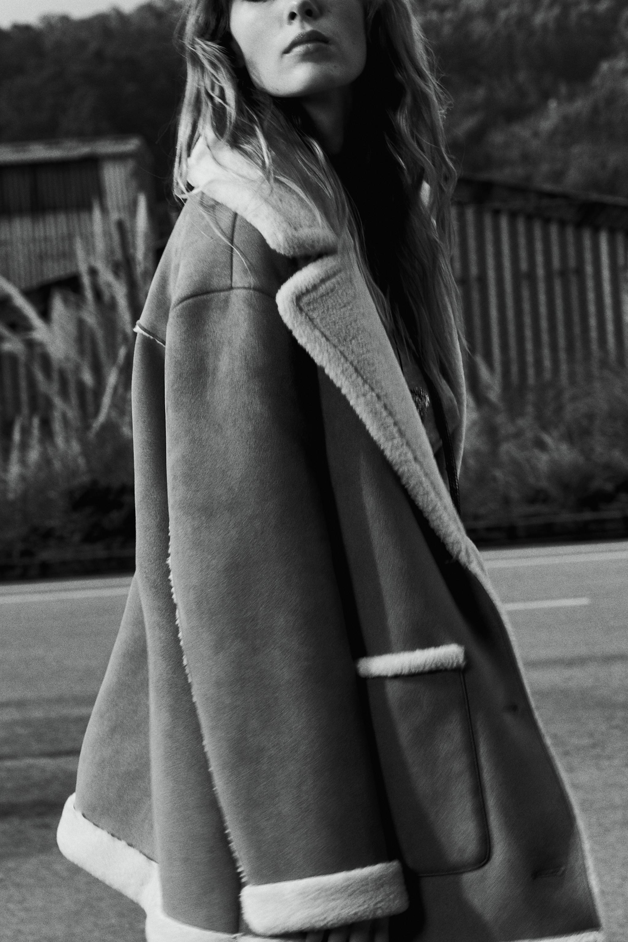double faced jacket with patch pockets