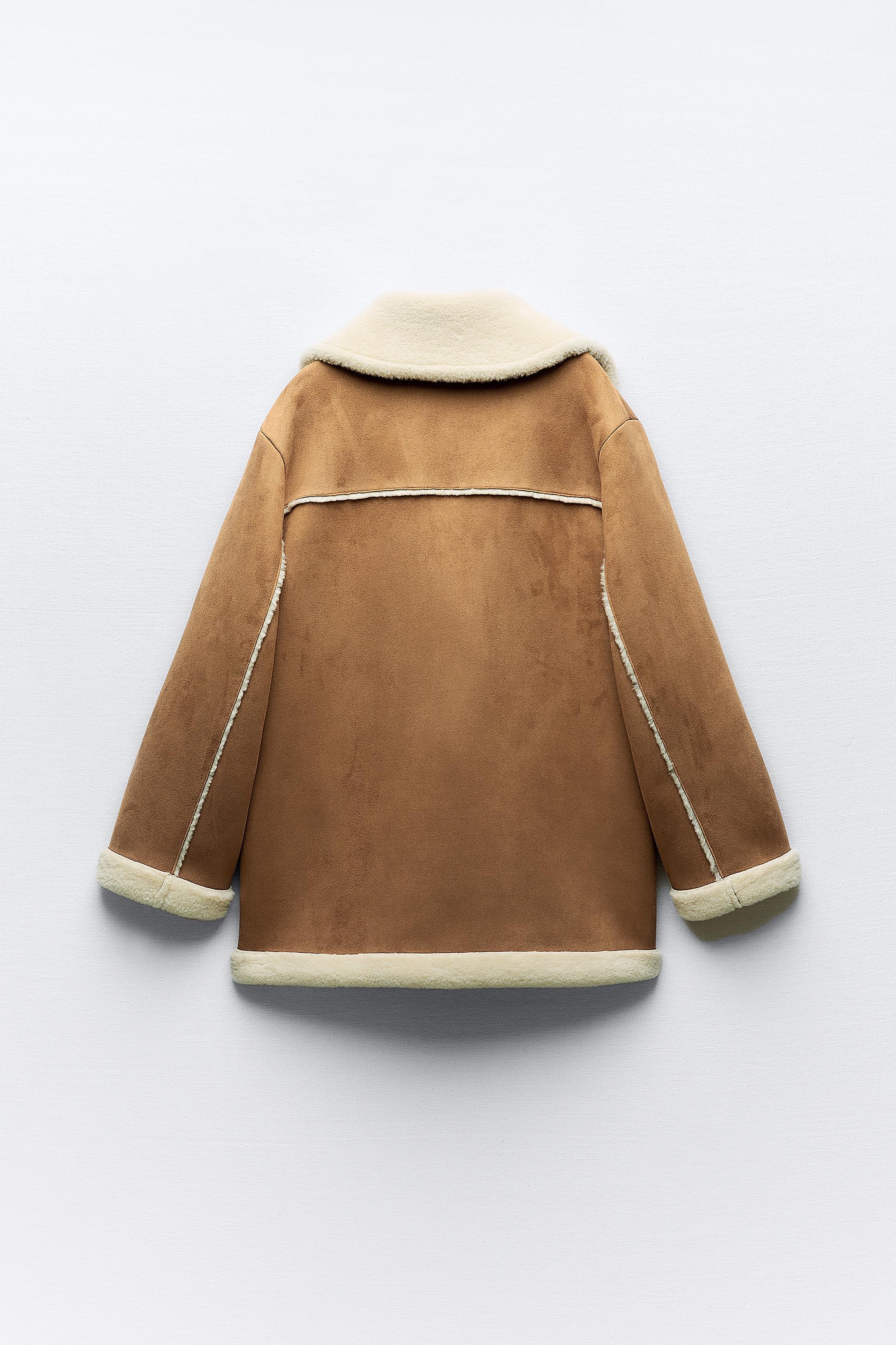 double faced jacket with patch pockets