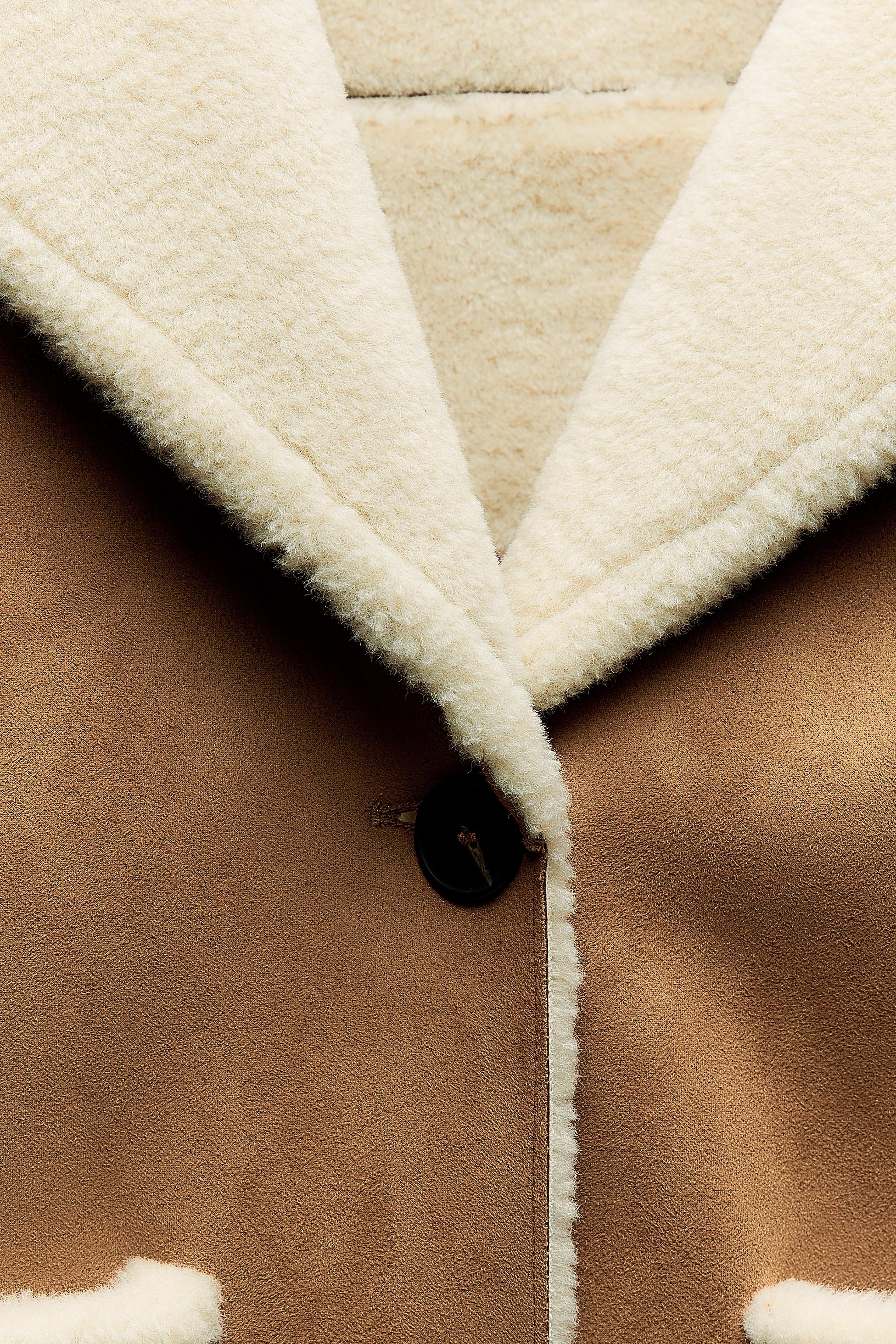 double faced jacket with patch pockets