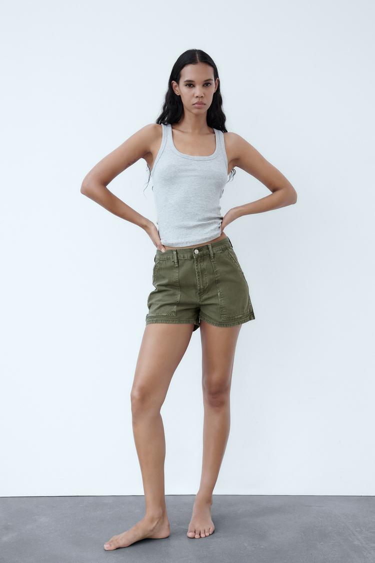 TRF HIGH-WAIST CARGO SHORTS