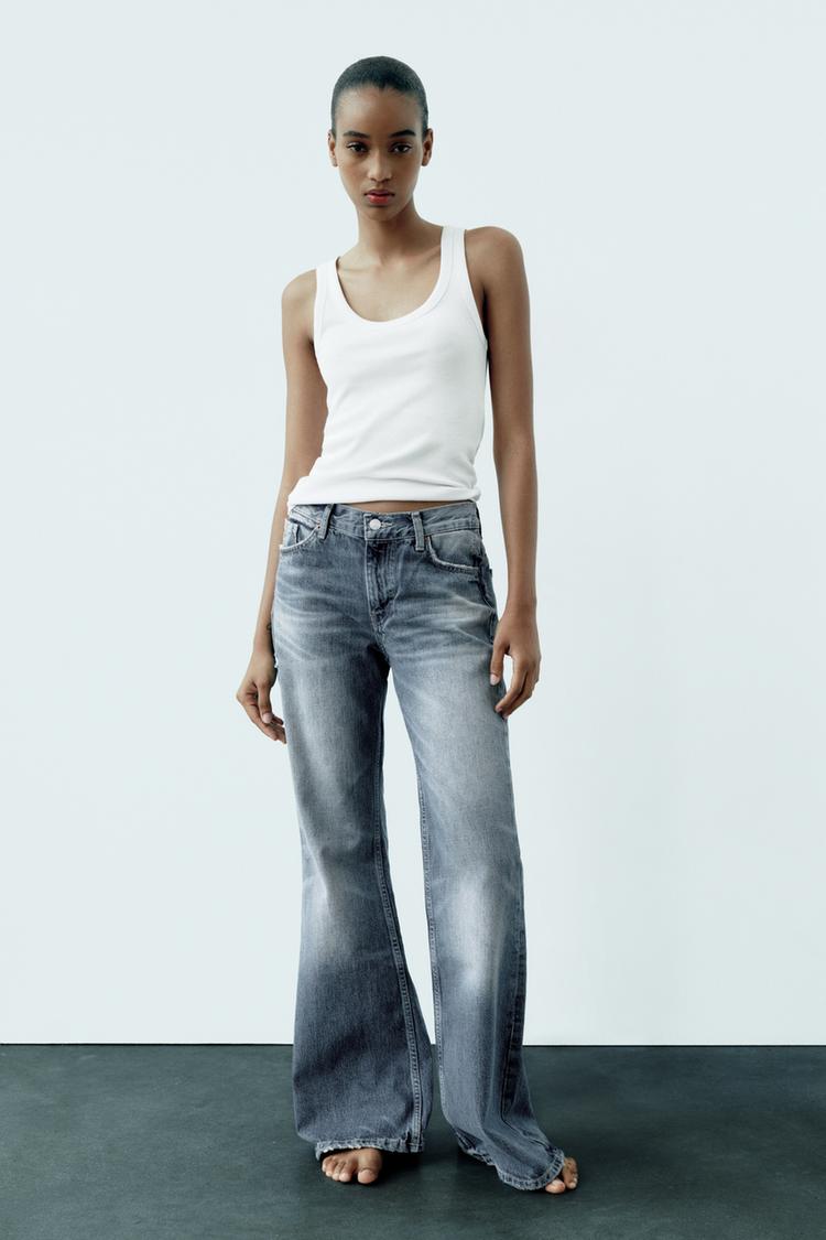TRF MID-RISE FLARE JEANS