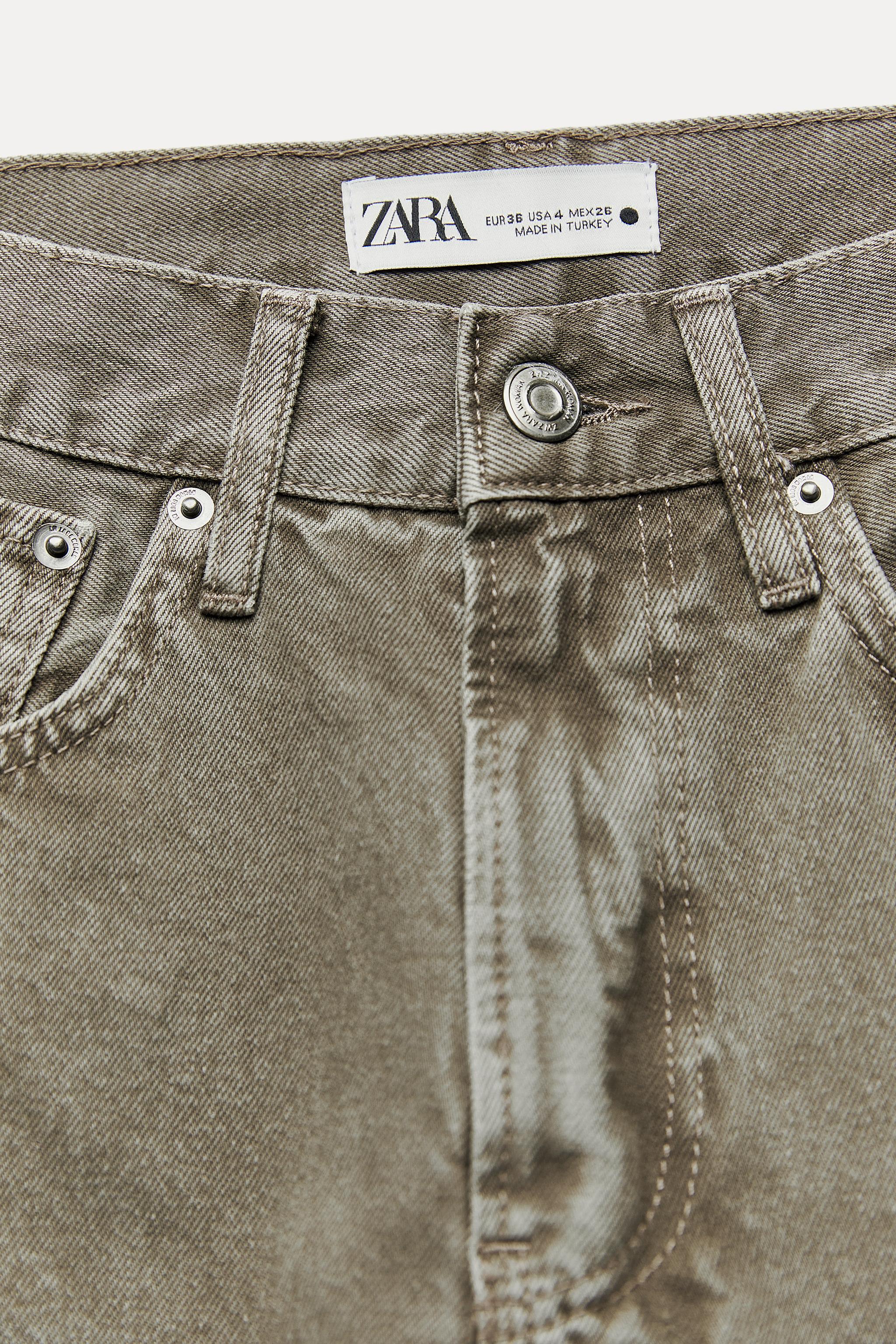 Zara Women's Mid-Waist ZW Collection Barrel Jeans – Blue – Sizes 0-14 – Spring/Summer