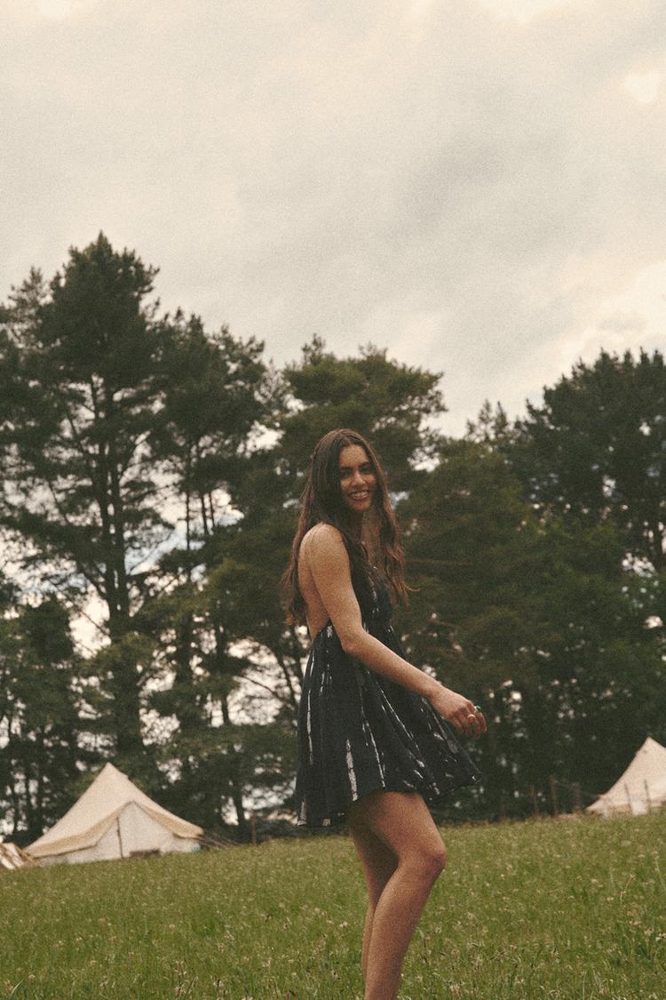 TIE-DYE PRINT DRESS