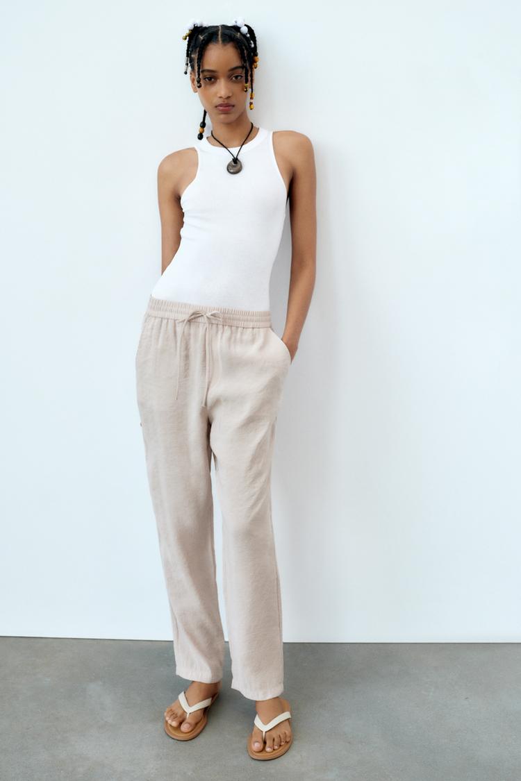FLOWING CROPPED TROUSERS