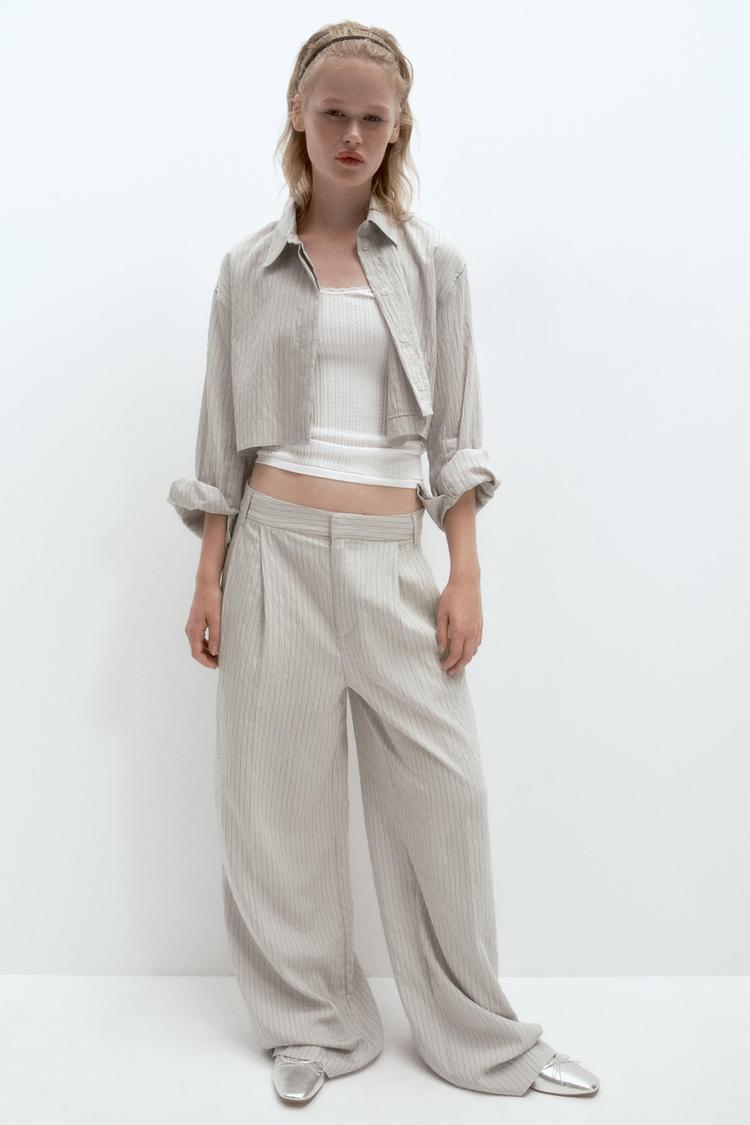 FULL LENGTH STRIPED MASCULINE TROUSERS